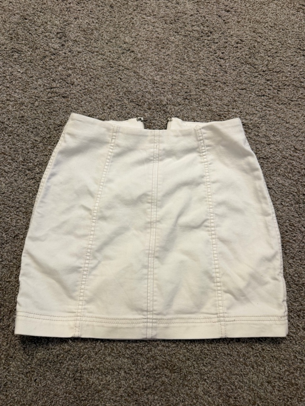 Free People Classic Cream Mini Skirt Size 4